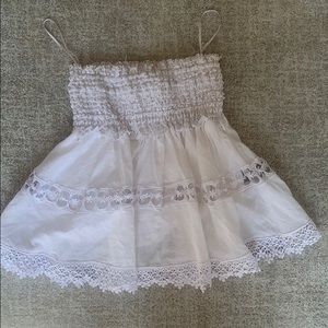 White beach skirt